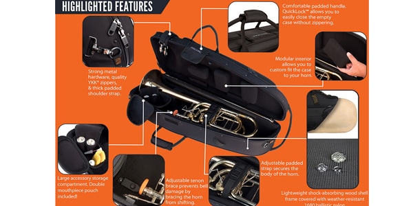 PROTEC / IP-309CT Bass trombone gig bag画像15