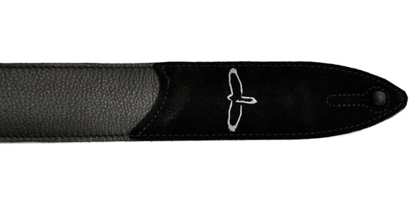 PRS Premium Leather Strap, Birds Embroidery, Black