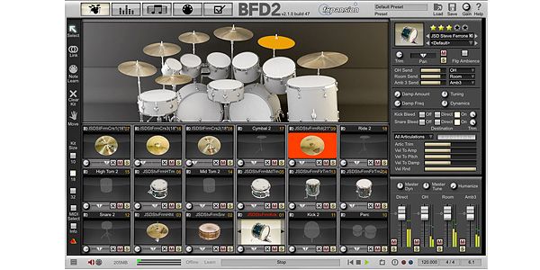 PLATINUM SAMPLES ( プラチナムサンプルズ )  / Jim Scott Rock Drums Vol 1&2 for BFD 画像2
