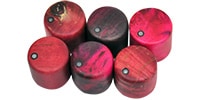 PLAYTECH / Wood Knob Inch/Glow Red (1)