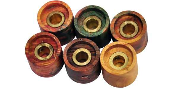 PLAYTECH / Wood Knob Milli/Shell Red (1)画像2