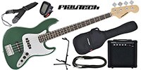 PLAYTECH JB420 Green エレキベース 初心者入門セット