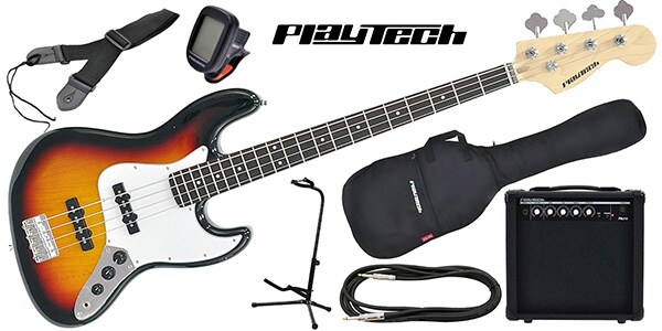 PLAYTECH/JB420 Sunburst エレキベース 初心者入門セット