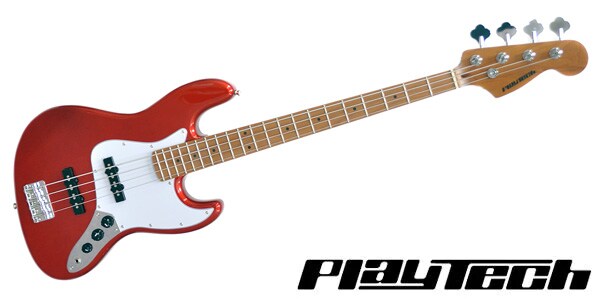 PLAYTECH/JB480 Metallic Red 【カーボナイズド・メイプルネック】