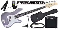 PLAYTECH / PB450 Metallic Blue エレキベース 初心者入門セット