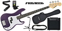 PLAYTECH PB450 Purple エレキベース 初心者入門セット