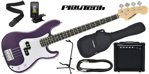 PLAYTECH/PB450 Purple エレキベース 初心者入門セット