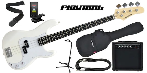 PLAYTECH ( プレイテック ) / PB450 White エレキベース 初心者入門セット