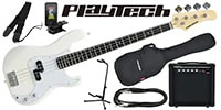 PLAYTECH / PB450 White エレキベース 初心者入門セット