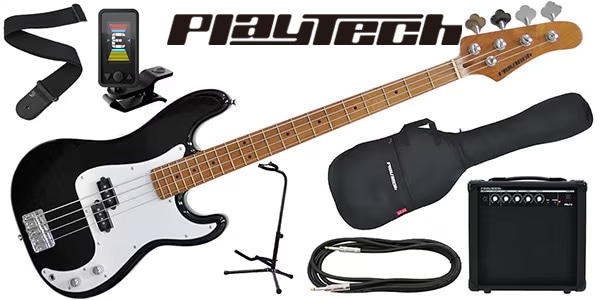 PLAYTECH ( プレイテック ) / PB480 Black エレキベース 初心者入門セット
