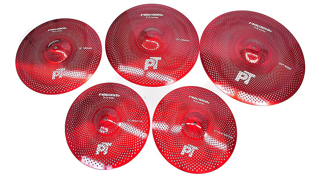 PLAYTECH/PLQ Reduce Volume Cymbal Red シンバルセット