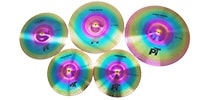 PLAYTECH PLQ Reduce Volume Cymbal Rainbow シンバルセット