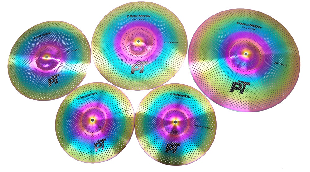 PLAYTECH/PLQ Reduce Volume Cymbal Rainbow シンバルセット