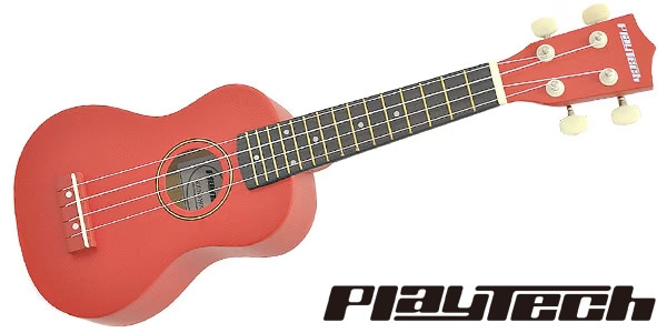 PLAYTECH ( プレイテック ) / PUK100C Red ソプラノウクレレ【ギグバッグ付き】
