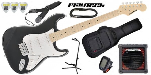 PLAYTECH/ST250 ギター入門セット Maple Black