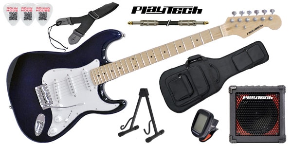 PLAYTECH ( プレイテック ) / ST250ギター入門セット2 Maple Dark Blue(¥13,824 税込)