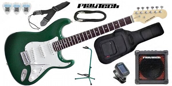 PLAYTECH/ST250 ギター入門セット2 Rose Green