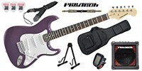 PLAYTECH ST250 ギター入門セット2 Rose Purple