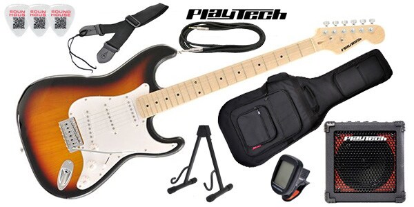 PLAYTECH/ST250ギター入門セット2 Maple Sunburst