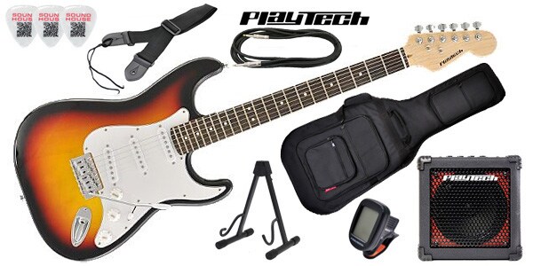 PLAYTECH/ST250ギター入門セット2 Rose Sunburst