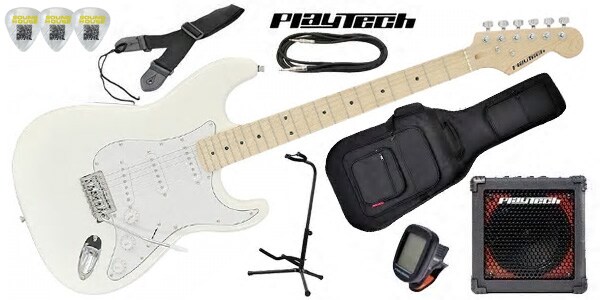 PLAYTECH/ST250 ギター入門セット Maple White