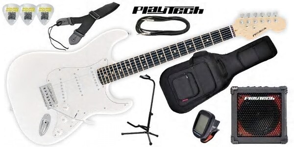 PLAYTECH/ST250 ギター入門セット Rose White