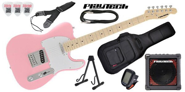 PLAYTECH/TL250ギター入門セット Pink