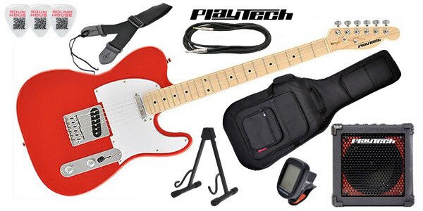 PLAYTECH/TL250ギター入門セット Red