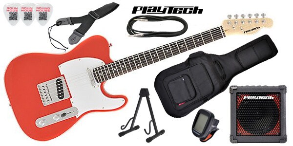 PLAYTECH/TL250ギター入門セット Red