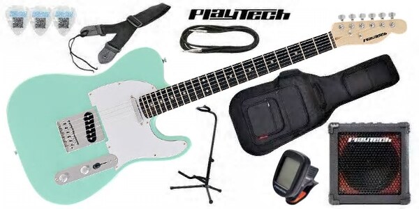 PLAYTECH/TL250ギター入門セット Sonic Blue