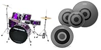 PLAYTECH / ZDS3000X Purple + 音量低減ドラムヘッド