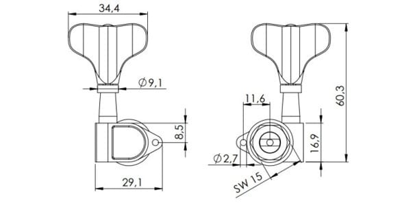 SCHALLER/M4 90 Light L2+R2 Gold