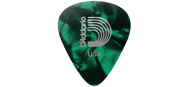 DADDARIO ( ダダリオ )  / 1CGP2-10 Classic Celluloid, Green Pearl 0.5mm 10枚セット