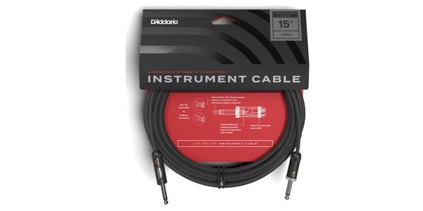 DADDARIO / PW-AMSK-15 American Stage Kill Switch Instrument Cable, 15ft 画像3