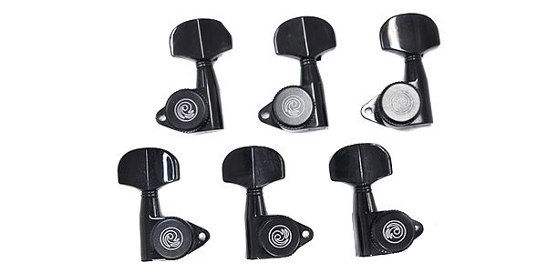 PLANET WAVES/Auto-Trim Tuning Machines 3 + 3 BUTTON BLACK