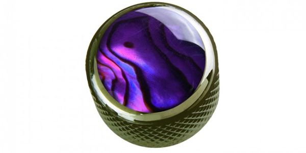 /Purple Abalone on Dome Knob Pearl Black