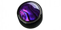  Purple Abalone on Dome Knob Dark Black