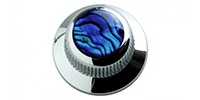 QPARTS Blue Abalone on UFO Knob Chrome