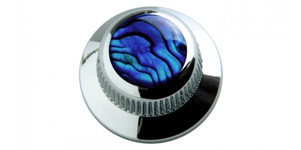 /Blue Abalone on UFO Knob Chrome