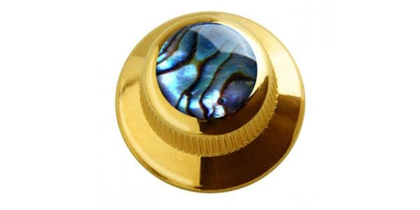 QPARTS ( キューパーツ ) Natural Abalone on UFO Knob Gold _ サウンドハウス