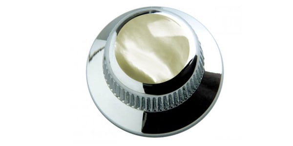 QPARTS / Mother of Pearl on UFO Knob Chrome