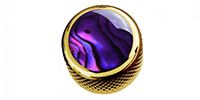  Purple Abalone on Dome Knob Gold