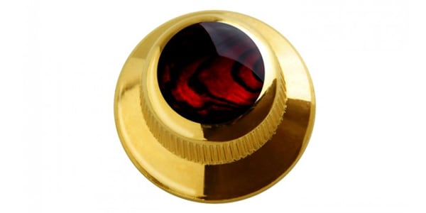 /Red Abalone on UFO Knob Gold