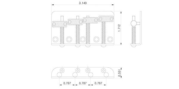 QPARTS / Bass Bridge JB64VIN-CR 画像3