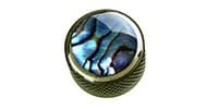  Natural Abalone on Dome Knob Pearl Black