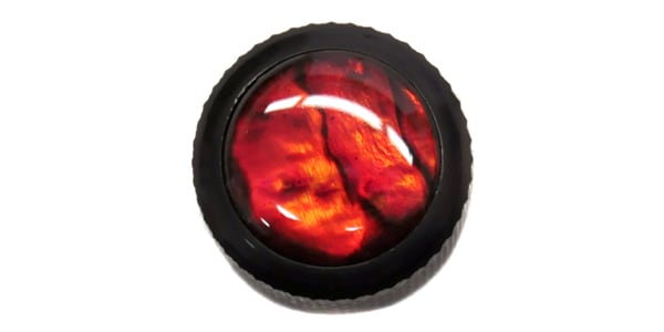 QPARTS ( キューパーツ )  / Red Abalone on Dome Knob Dark Black画像2