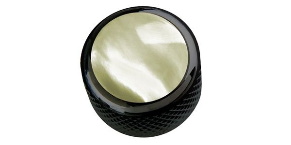 QPARTS / Mother of Pearl on Dome Knob Dark Black