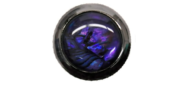 QPARTS / Purple Abalone on Dome Knob Pearl Black画像2