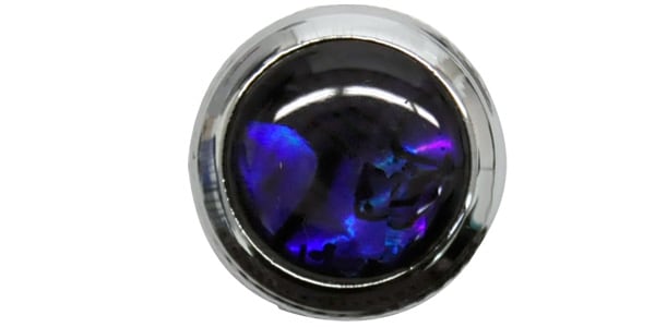 QPARTS / Purple Abalone on Dome Knob Chrome画像2