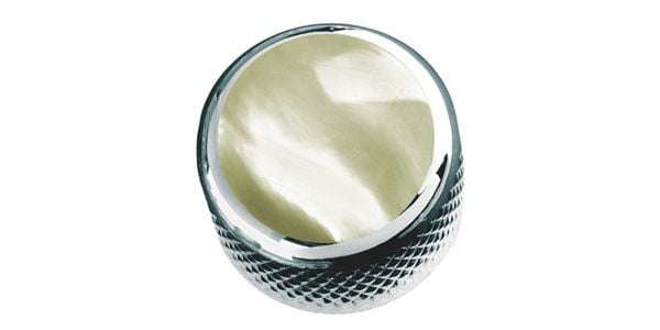 QPARTS / Mother of Pearl on Dome Knob Chrome